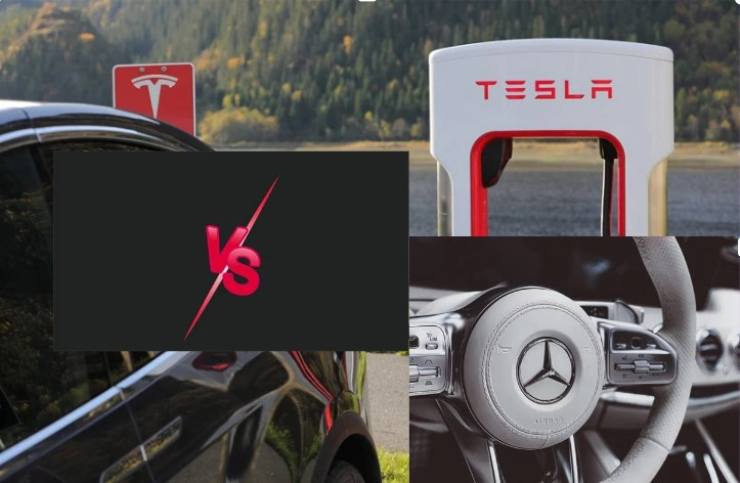 Confronto Tesla Model 3 e Mercedes diesel