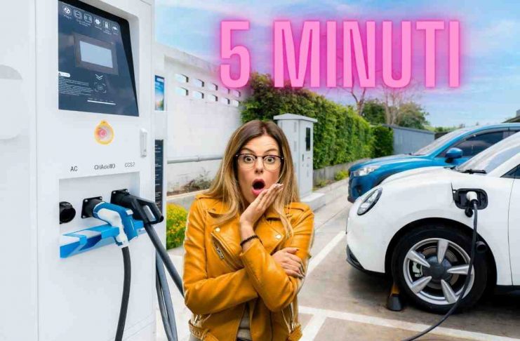Ricarica auto elettrica 5 minuti Polestar batteria XFC