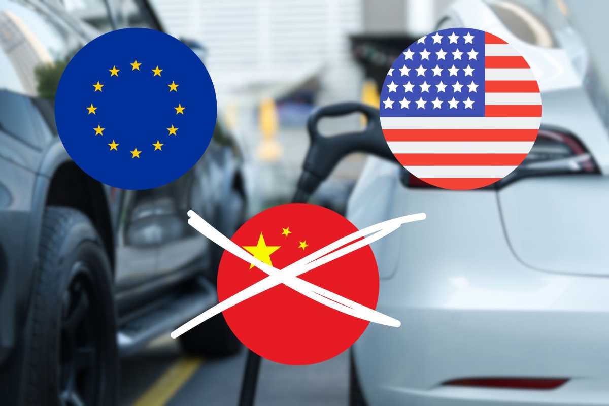 Auto elettriche cinesi in Europa e negli Usa