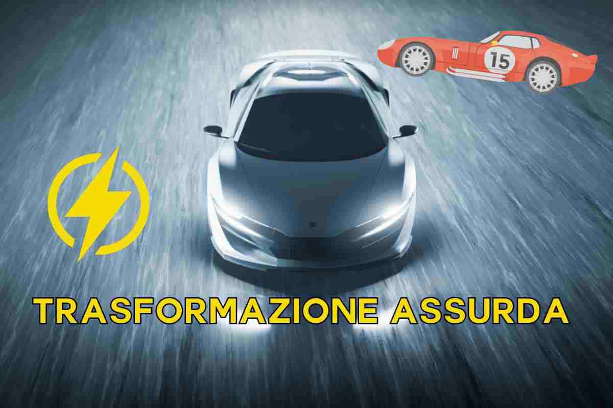 Supercar elettrica trasformare